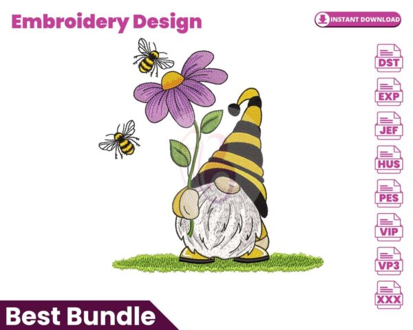 bee-gnome-embroidery-design