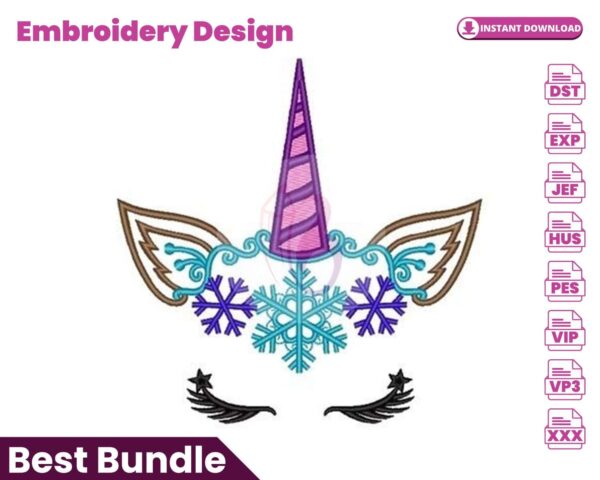 christmas-unicorn-embroidery-design