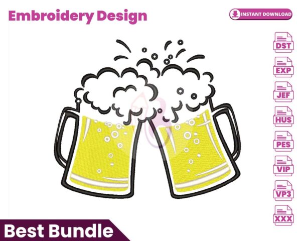 beer-mugs-embroidery-design