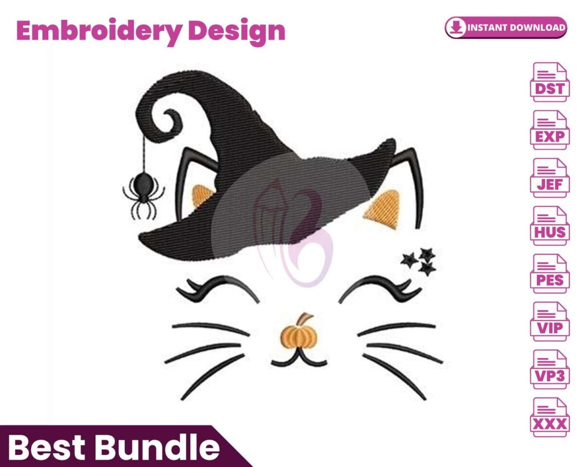 witch-cat-embroidery-design