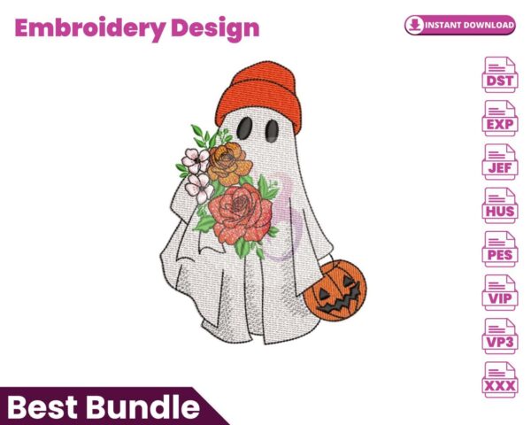 floral-ghost-embroidery-design