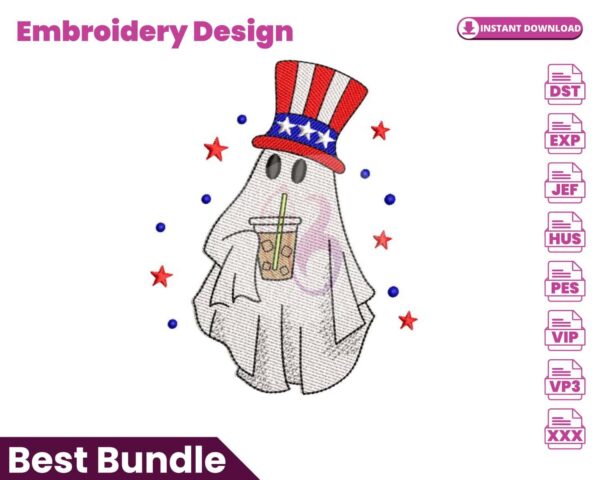 patriotic-ghost-with-coffee-embroidery-design