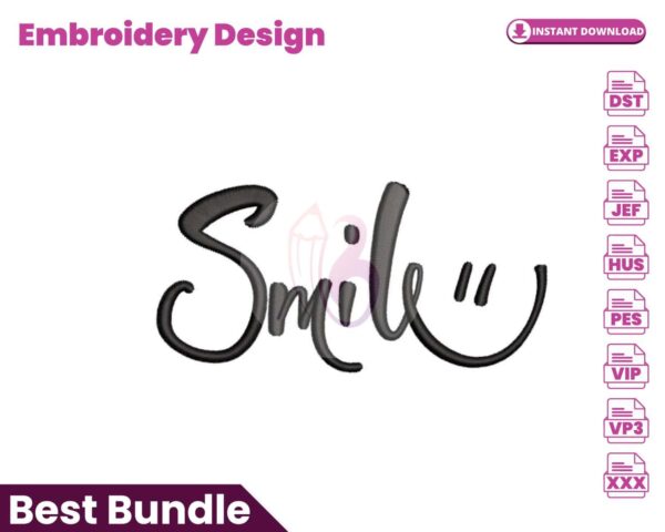 smile-embroidery-design