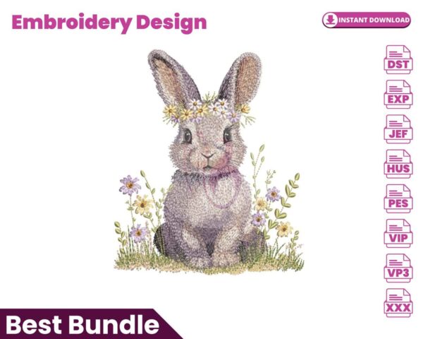 floral-bunny-embroidery-design
