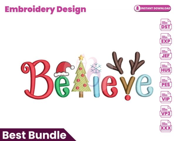 believe-embroidery-design