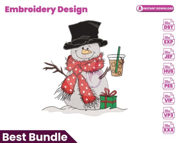 snowman-with-iced-coffee-embroidery-design