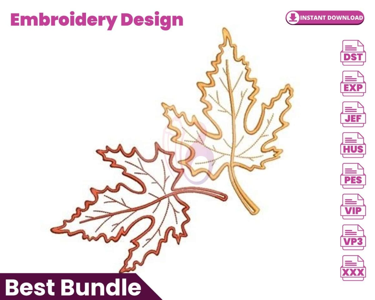 maple-leaves-embroidery-design
