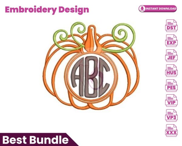 pumpkin-monogram-embroidery-design