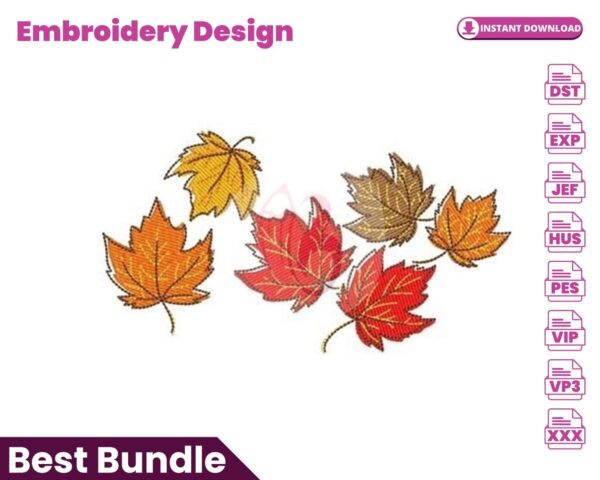 maple-leaves-embroidery-design