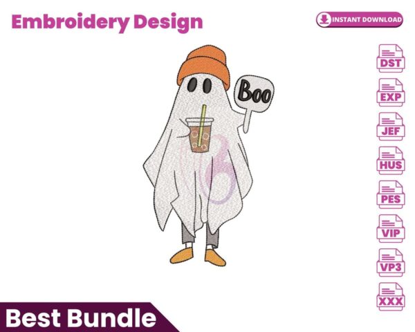ghost-with-iced-coffee-embroidery-design