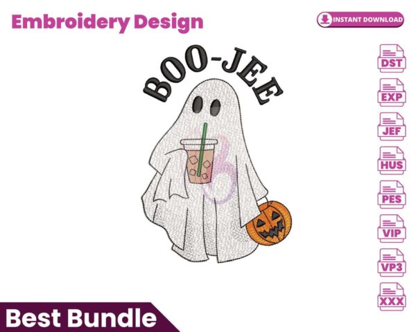 boojee-ghost-with-iced-coffee-embroidery-design
