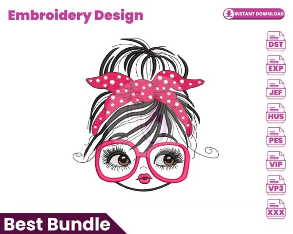 girl-with-glasses-embroidery-design