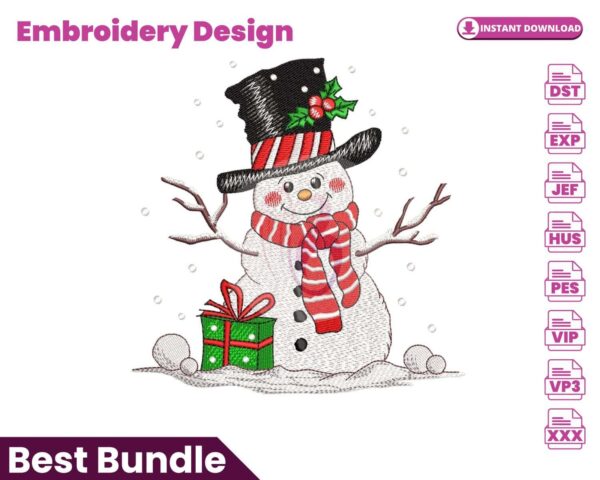 snowman-embroidery-design