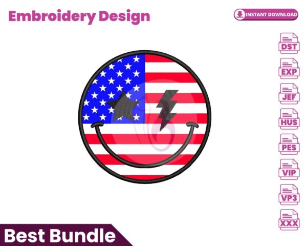 american-smile-applique-embroidery-design