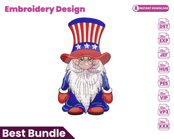 american-gnome-embroidery-design