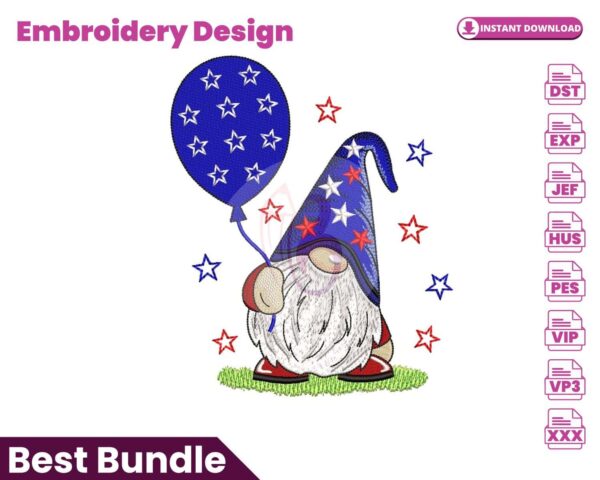 american-gnome-embroidery-design