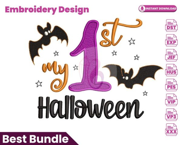 my-first-halloween-embroidery-design