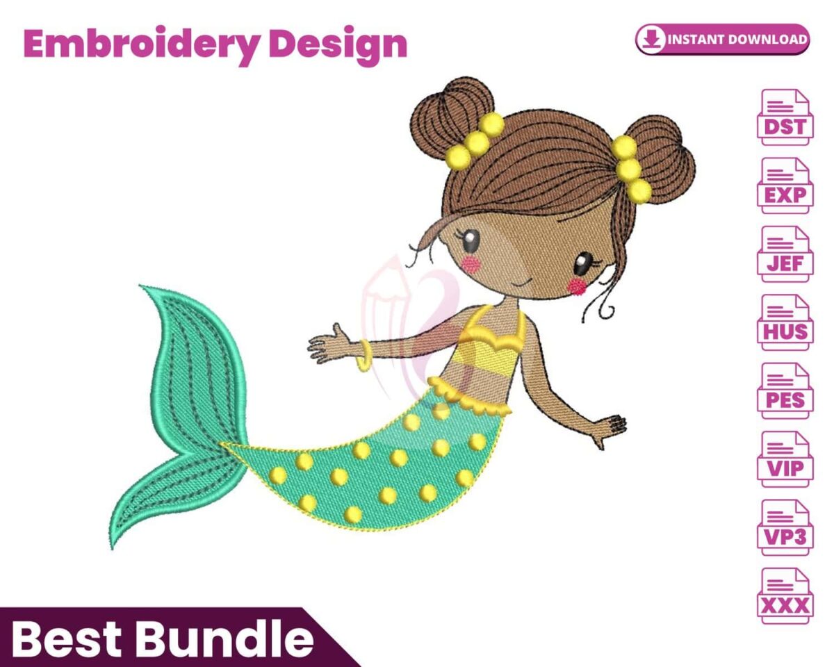 mermaid-embroidery-design