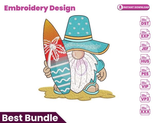 summer-surfer-gnome-embroidery-design