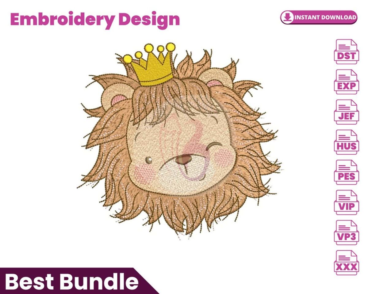 lion-embroidery-design