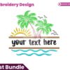 palm-tree-split-frame-embroidery-design