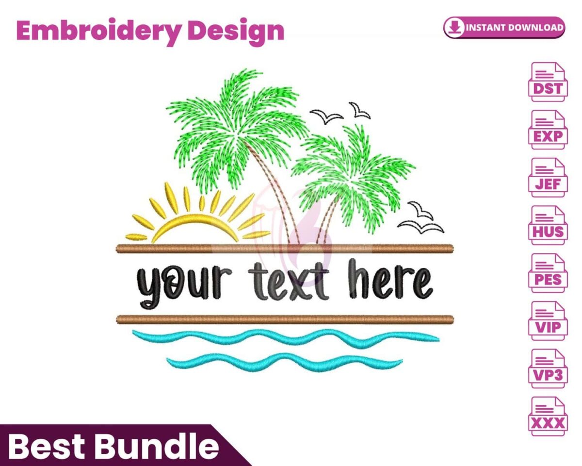palm-tree-split-frame-embroidery-design