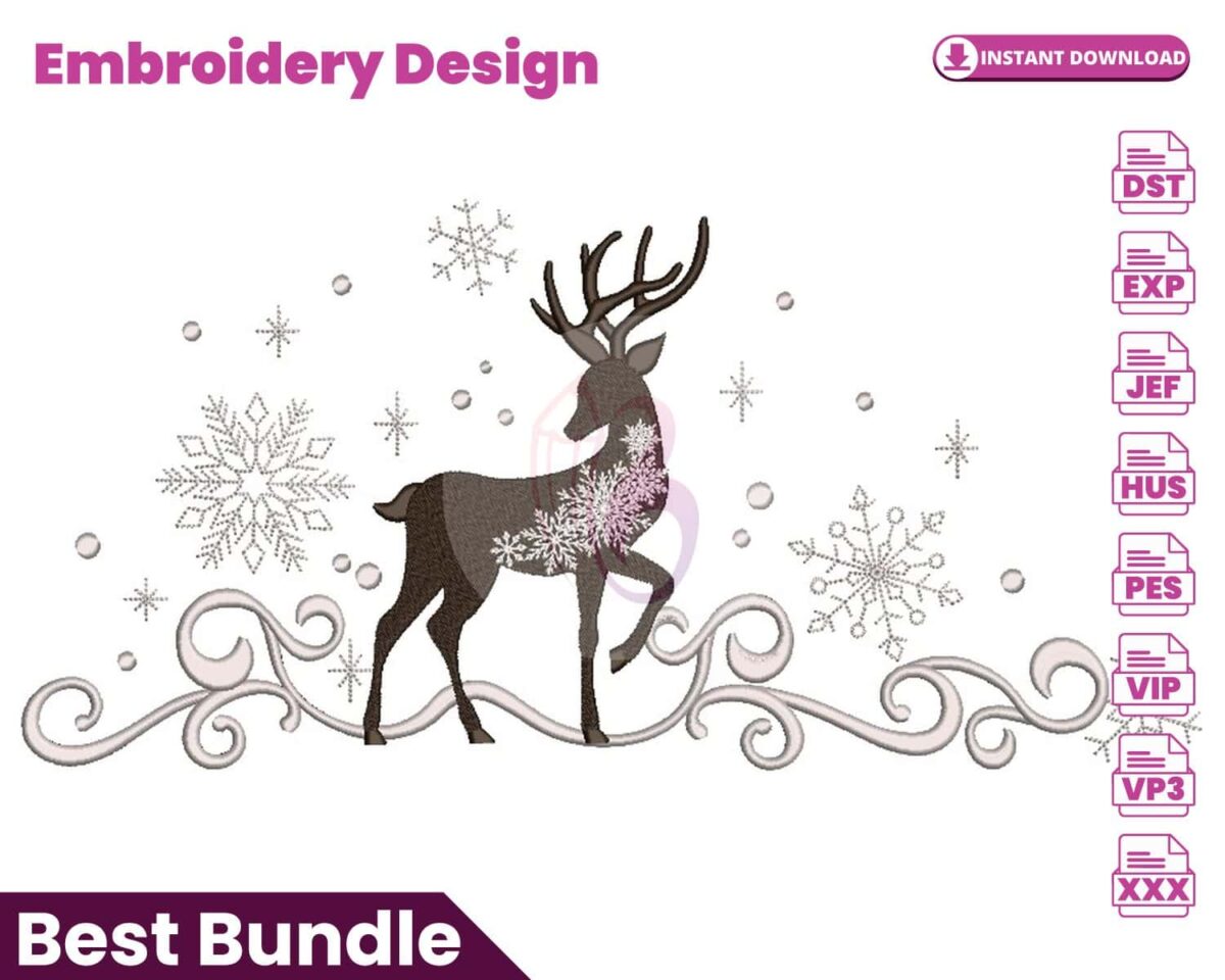 christmas-deer-embroidery-design