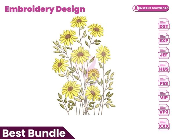 sunflower-embroidery-design