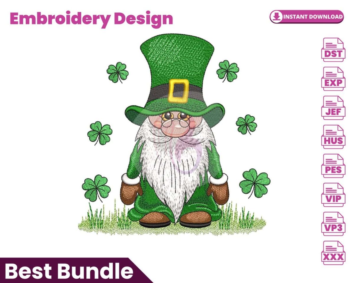 st-patricks-day-gnome-embroidery-design