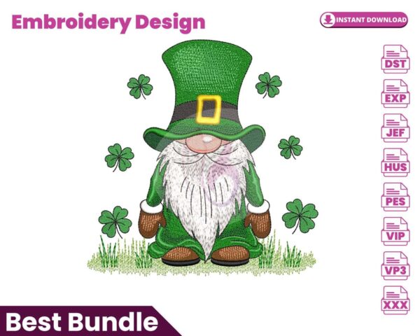 st-patricks-day-gnome-embroidery-design