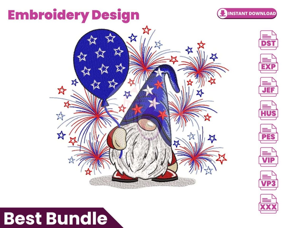 american-gnome-4th-of-july-gnome-embroidery-design