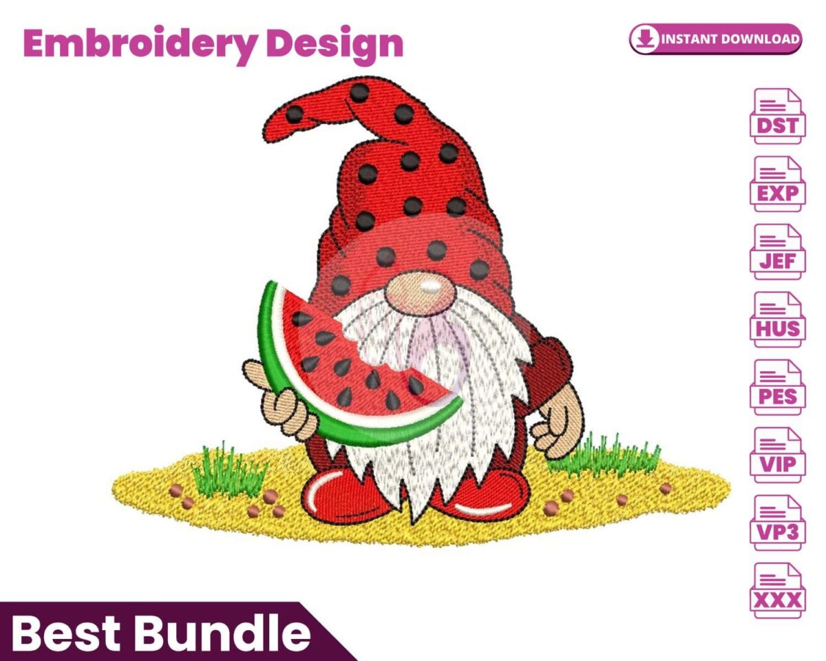 summer-gnome-with-watermelon-embroidery-design
