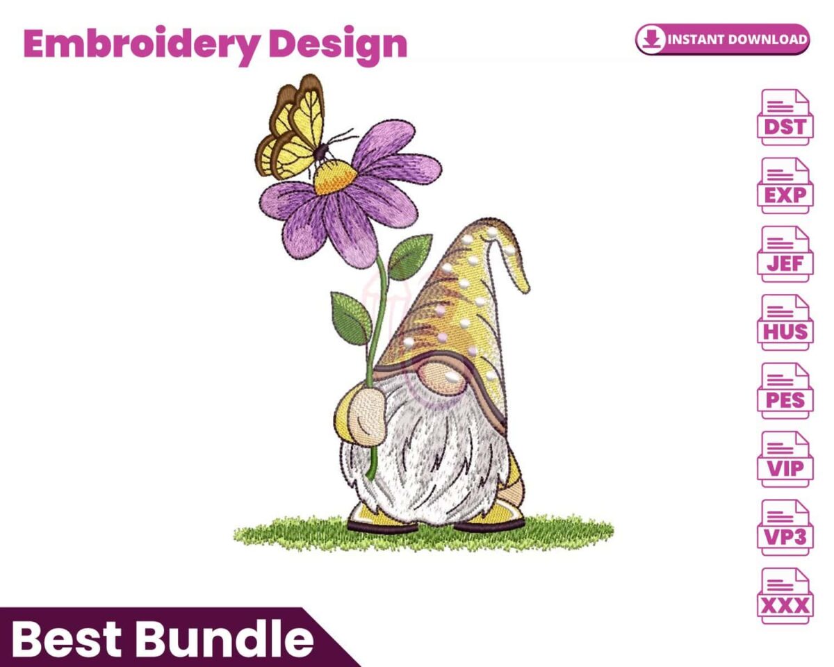 gnome-with-a-flower-embroidery-design