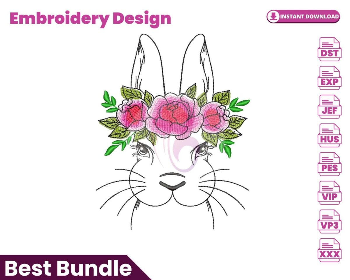 floral-bunny-embroidery-design