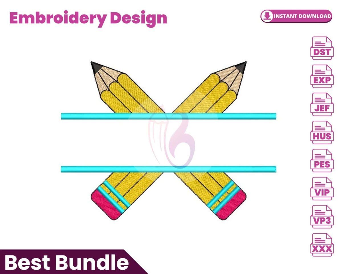 split-pencils-embroidery-design