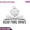 read-more-books-embroidery-design