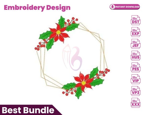 christmas-frame-embroidery-design