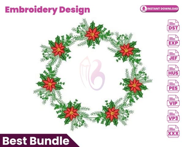 poinsettia-wreath-embroidery-design