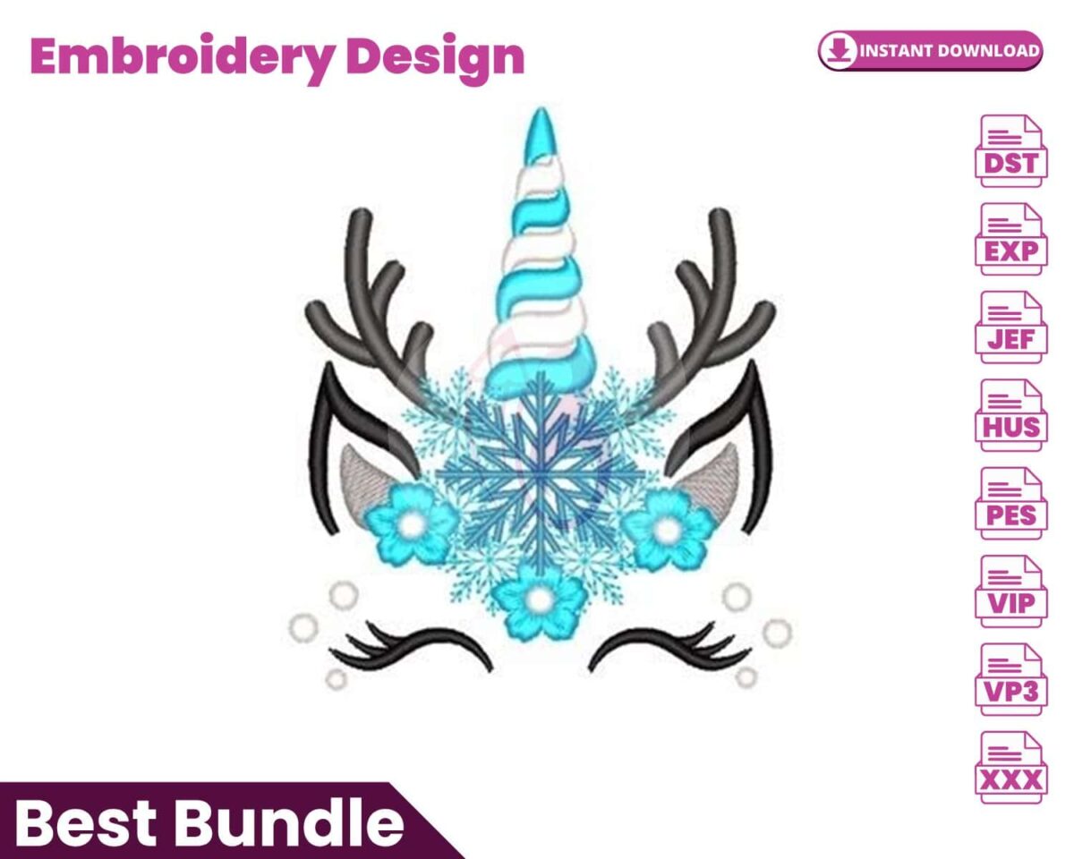 christmas-unicorn-embroidery-design