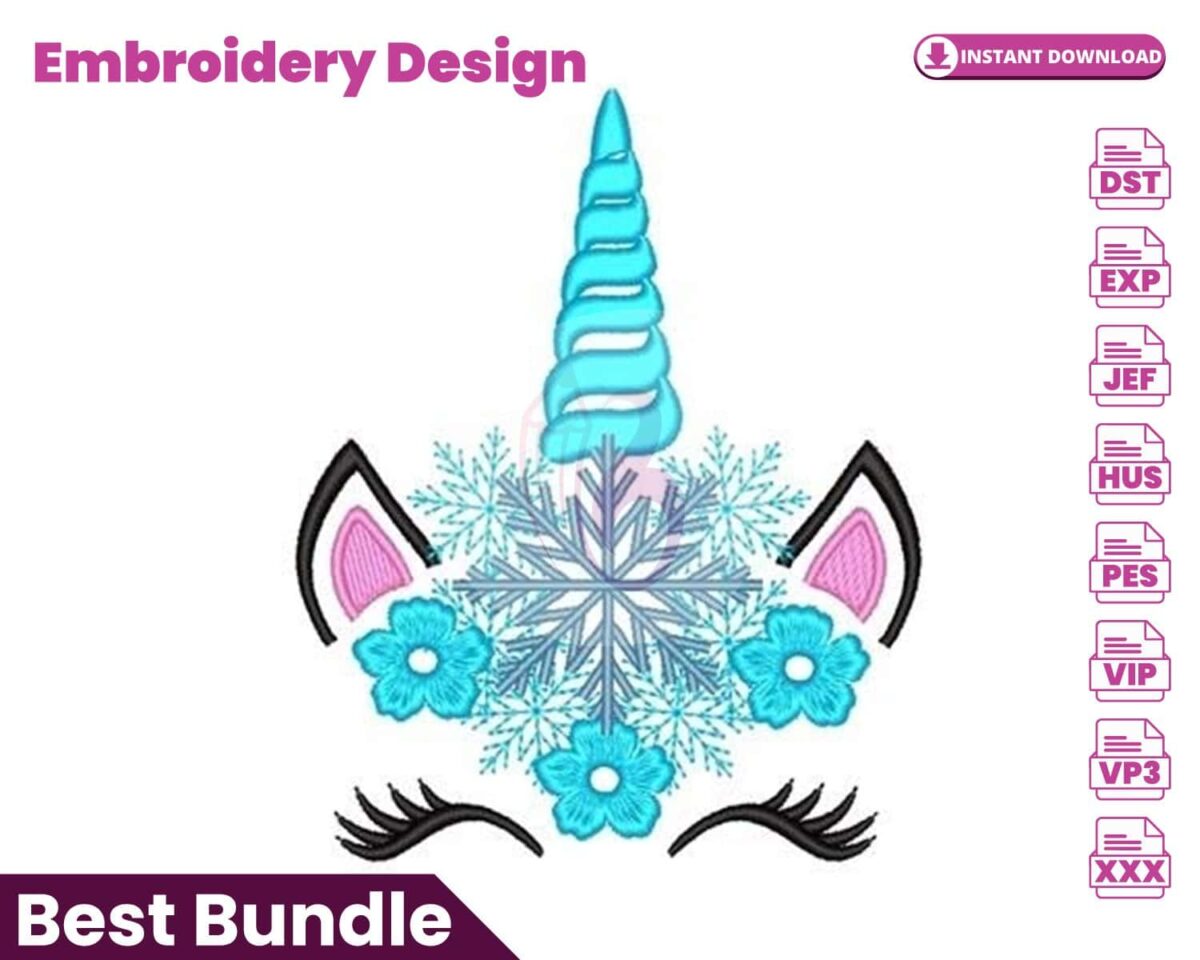 christmas-unicorn-embroidery-design