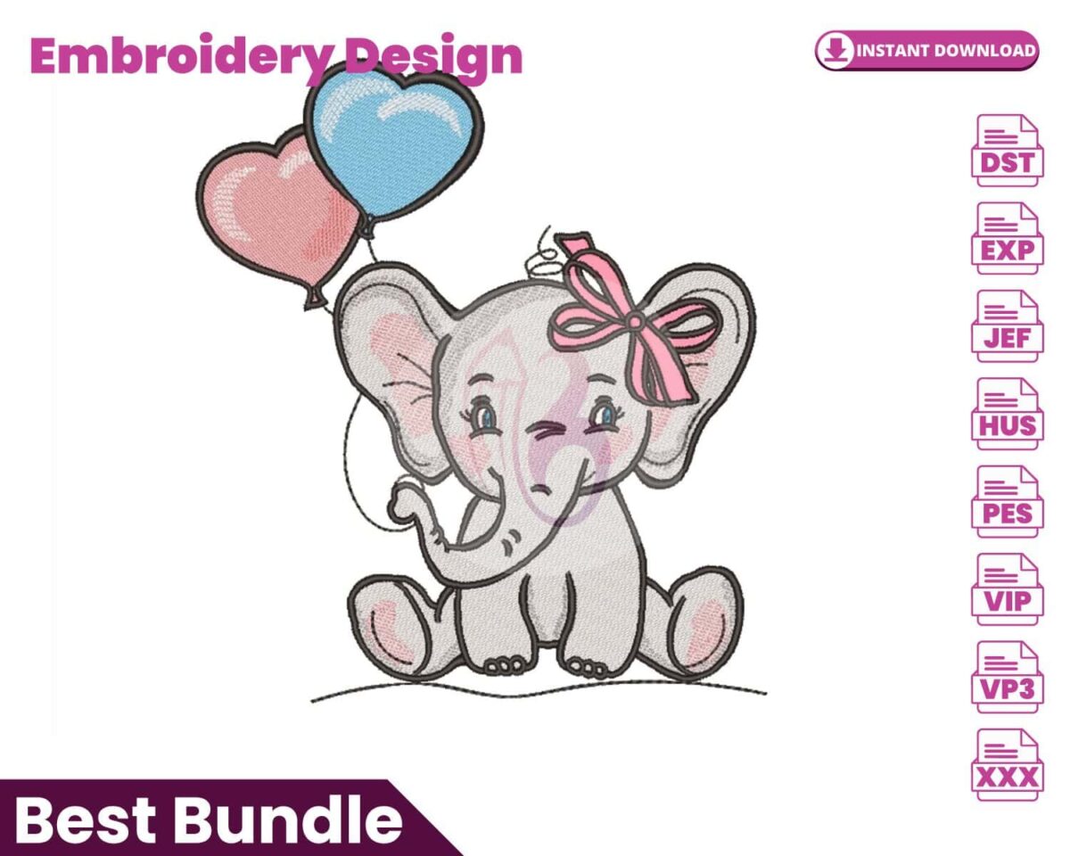 elephant-embroidery-design