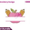 split-apple-embroidery-design