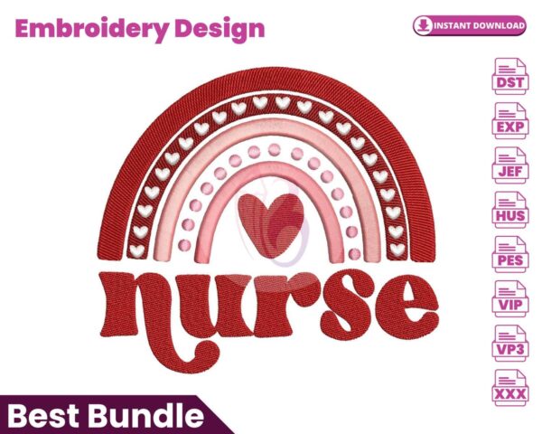 nurse-rainbow-embroidery-design