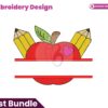 split-apple-embroidery-design