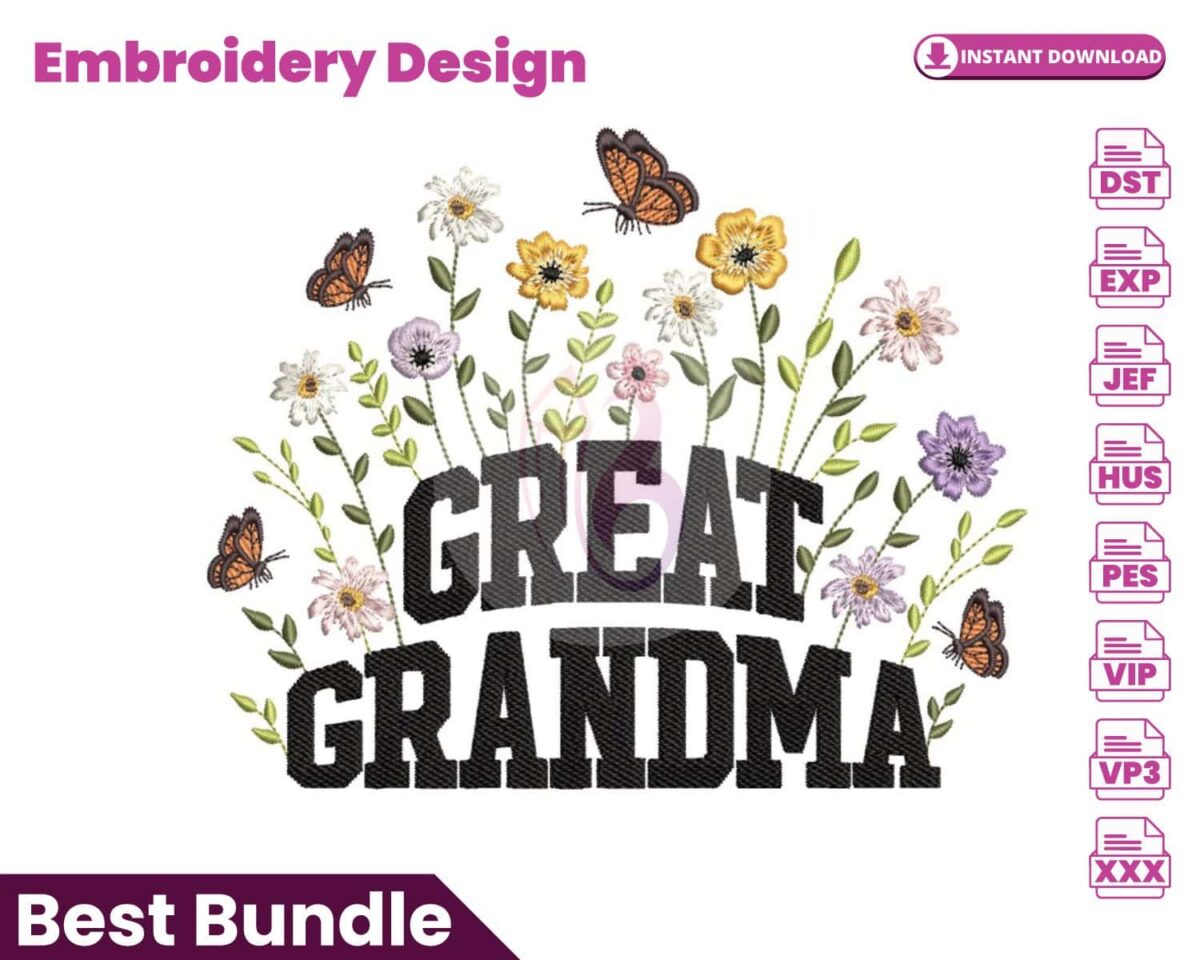 floral-great-grandma-embroidery-design