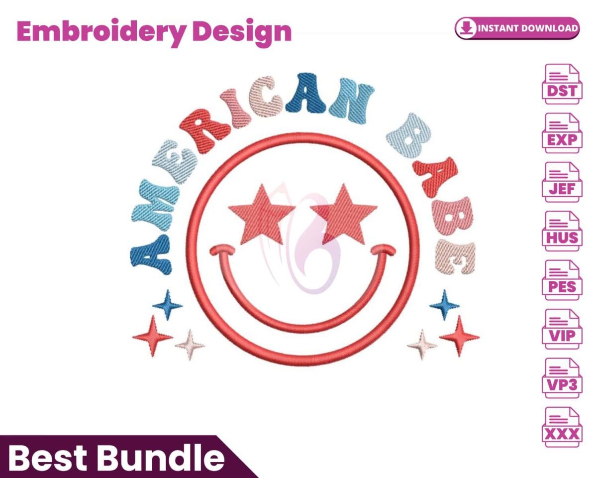 american-babe-embroidery-design