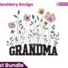 floral-grandma-embroidery-design