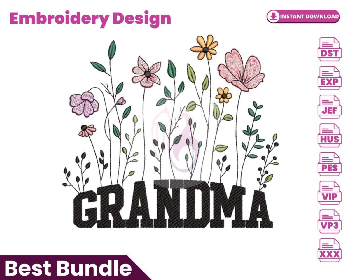 floral-grandma-embroidery-design
