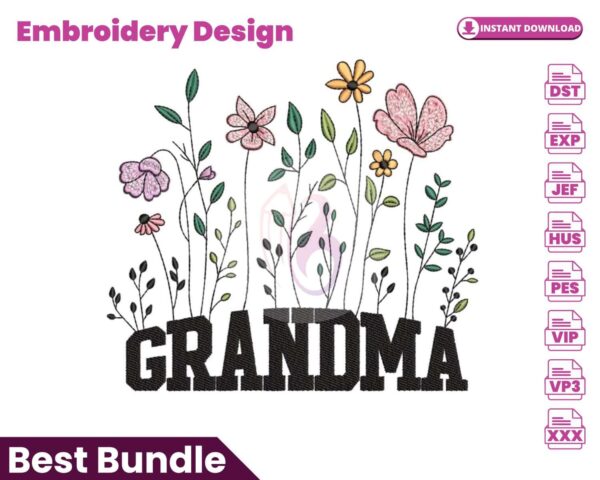 floral-grandma-embroidery-design