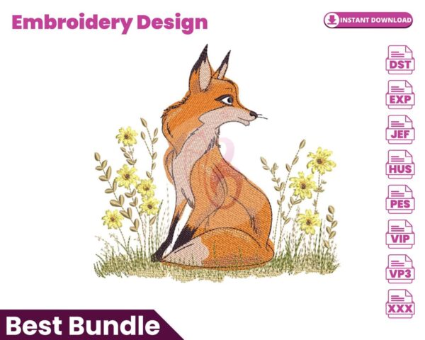 fox-embroidery-design
